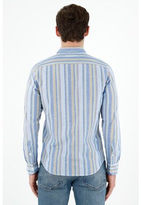 Camisa Multicolor Manga Larga Para Hombre