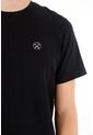 Tennis Camiseta Negra Estampada En Espalda Para Hombre de Tennis
