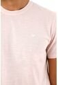 Camiseta Manga Corta Rosada Para Hombre de Tennis