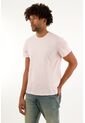 Camiseta Manga Corta Rosada Para Hombre de Tennis