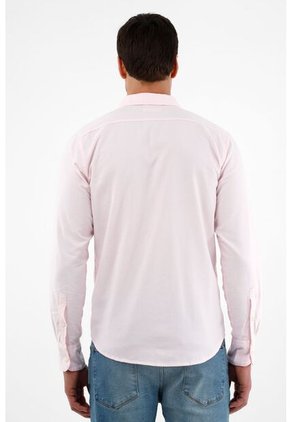Camisa Rosada Manga Larga Para Hombre