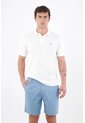 Tennis Bermuda Tradicional Con Frente Plano En Algodón Azul Cielo Para Hombre de Tennis