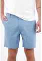 Tennis Bermuda Tradicional Con Frente Plano En Algodón Azul Cielo Para Hombre de Tennis