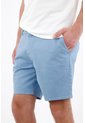 Tennis Bermuda Tradicional Con Frente Plano En Algodón Azul Cielo Para Hombre de Tennis