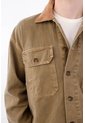 Tennis Chaqueta Con Cuello Texturizado En Algodón Kaki Para Hombre de Tennis