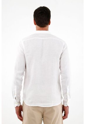 Tennis Camisa Manga Larga 100% Lino Para Hombre