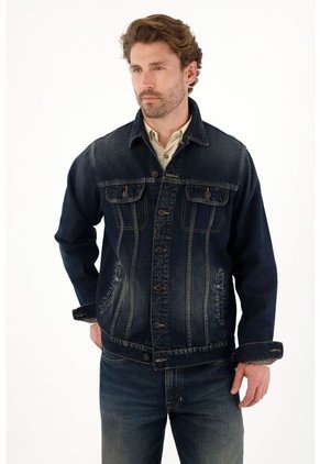 Tennis Abrigo Tipo Trucker Azul Para Hombre