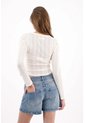 Tennis Bermuda De Tiro Corto Con Lavado Vintage En Denim Para Mujer de Tennis