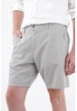 Tennis Bermuda Chino Fit Recto Con Micro Rayas Verticales En Algodón Gris Para Hombre de Tennis