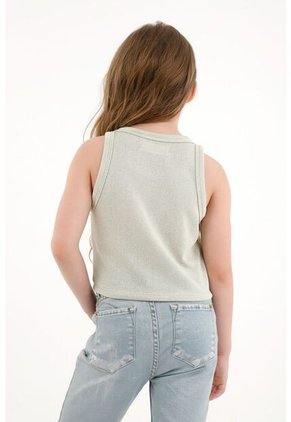 Camiseta Tipo Esqueleto Verde Para Niña