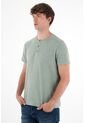Camiseta En Tela Tejida Verde Para Hombre de Tennis