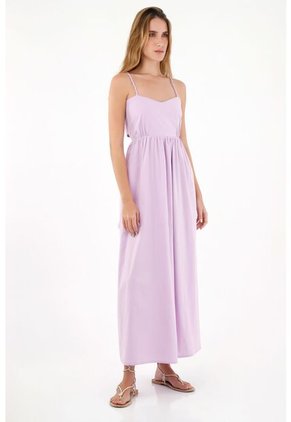 Vestido Largo De Tiras Morado Para Mujer