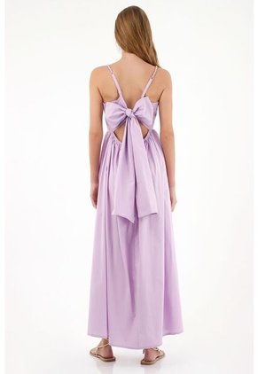 Vestido Largo De Tiras Morado Para Mujer
