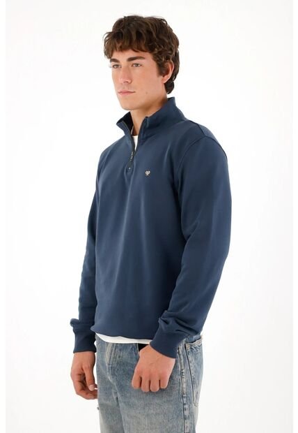 Tennis Buzo De Cuello Alto Azul Para Hombre