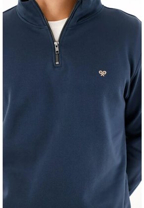 Tennis Buzo De Cuello Alto Azul Para Hombre