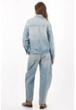 Tennis Chaqueta Fit Relajado Con Cuello Amplio De Denim Para Mujer de Tennis