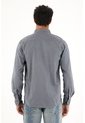 Tennis Camisa Oxford Manga Larga Azul Para Hombre de Tennis