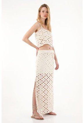 Camisa Tejida Con Tiras Para Mujer