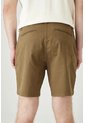 Tennis Bermuda Clásica Regular Con Bolsillos De Ojal En Algodón Caqui Para Hombre de Tennis