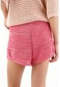 Bermuda Corta Rosada En Tweed Para Mujer de Tennis