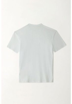 Tennis Camiseta En Jersey Flamé Blanca Para Hombre