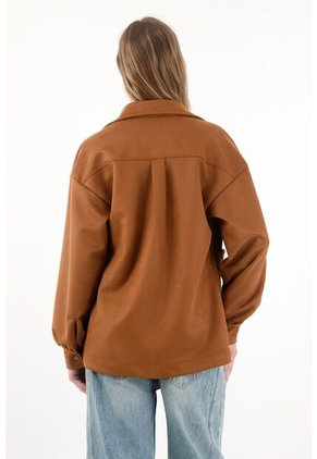 Tennis Abrigo Manga Larga Café Para Mujer