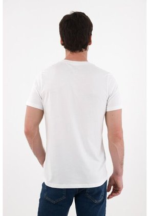 Tennis Camiseta Manga Corta Blanca Para Hombre
