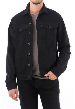Tennis Chaqueta Negra En Denim Para Hombre