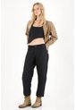 Tennis Pantalón Horseshoe Tiro Medio Negro Para Mujer de Tennis