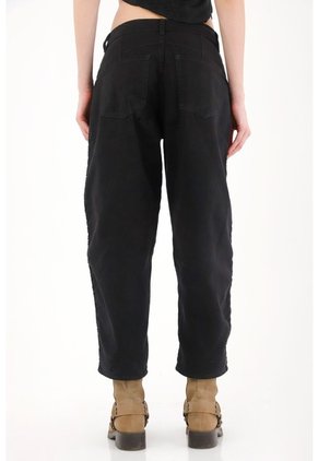 Tennis Pantalón Horseshoe Tiro Medio Negro Para Mujer