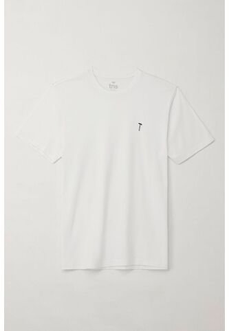 Tennis Camiseta Básica De Silueta Regular Blanca Para Hombre Tennis