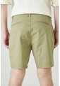 Tennis Bermuda Tradicional Con Bolsillos Diagonales En Algodón Verde Oliva Para Hombre de Tennis