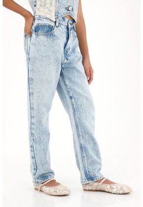 Jean Recto De Tiro Alto Para Niña