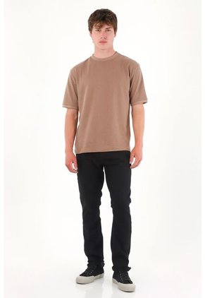Tennis Jean Nudy Black Denim Para Hombre