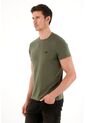 Tennis Camiseta Básica Con Bordado Localizado Verde Para Hombre de Tennis