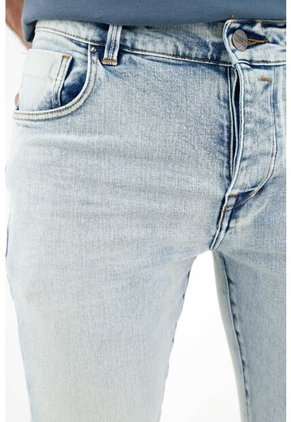 Tennis Jean Skinny Azul Tono Claro Para Hombre