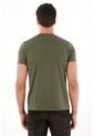 Tennis Camiseta Básica Con Bordado Localizado Verde Para Hombre de Tennis
