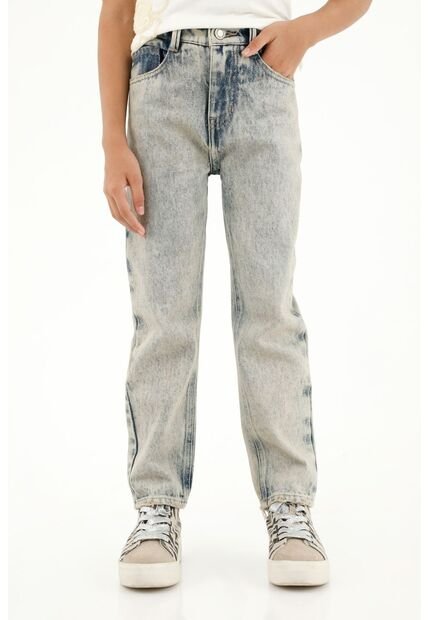 Jean Recto Azul Claro Para Niña