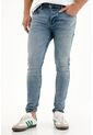 Tennis Jean Super Skinny Tono Medio Con Arrugas Para Hombre de Tennis