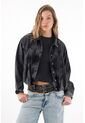 Tennis Chaqueta En Black Denim Tipo Globo Para Mujer de Tennis