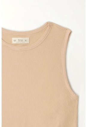 Tennis Camiseta Crop Manga Sisa Café Para Mujer