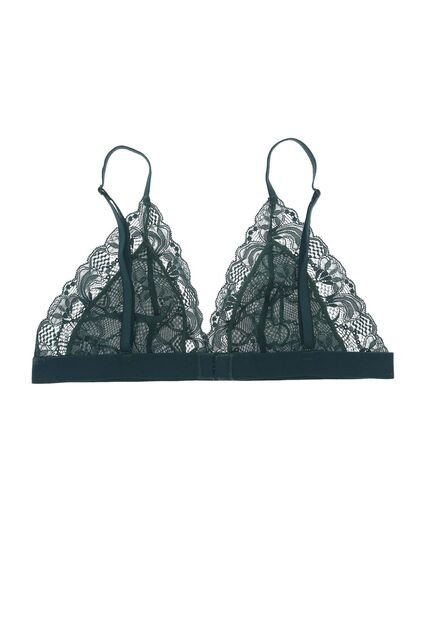 Top Verde  De Encaje Para Mujer