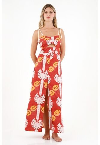 Tennis Vestido Estampado Largo Para Mujer Tennis