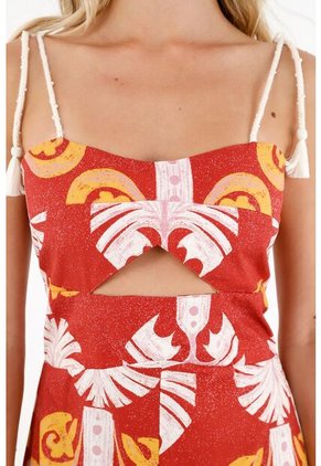 Tennis Vestido Estampado Largo Para Mujer