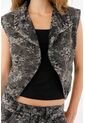 Tennis Chaleco Corto Tipo Blazer Algodón En Negro Para Mujer de Tennis