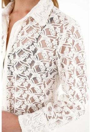 Tennis Camisa Crudo Tejida Para Mujer