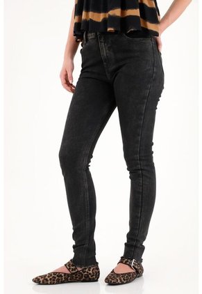 Tennis Jean Super Slim Negro Para Mujer