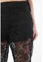 Tennis Pantalón Recto En Encaje Negro Para Mujer de Tennis