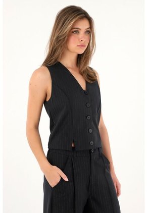 Tennis Chaleco Pretinero De Rayas Brillantes Para Mujer