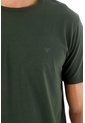 Camiseta Manga Corta Verde Para Hombre de Tennis